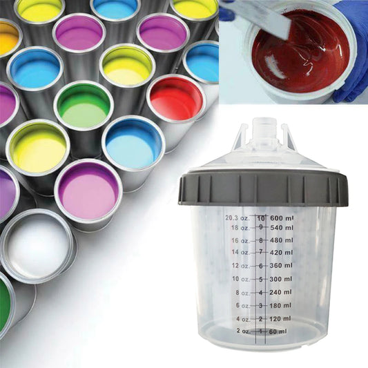 50Pcs/Set Spray Gun Paint Mixing Cup 160ML/350ML/600ML